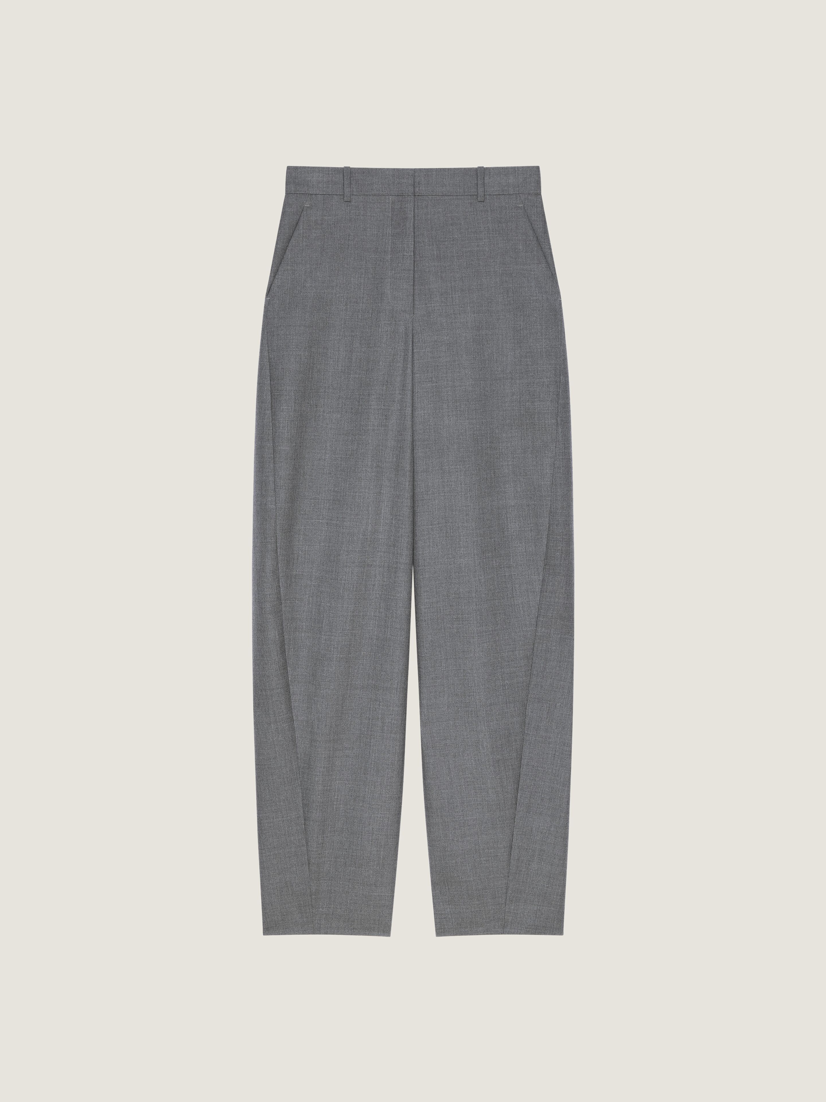 Cocoon tailored pants in wool